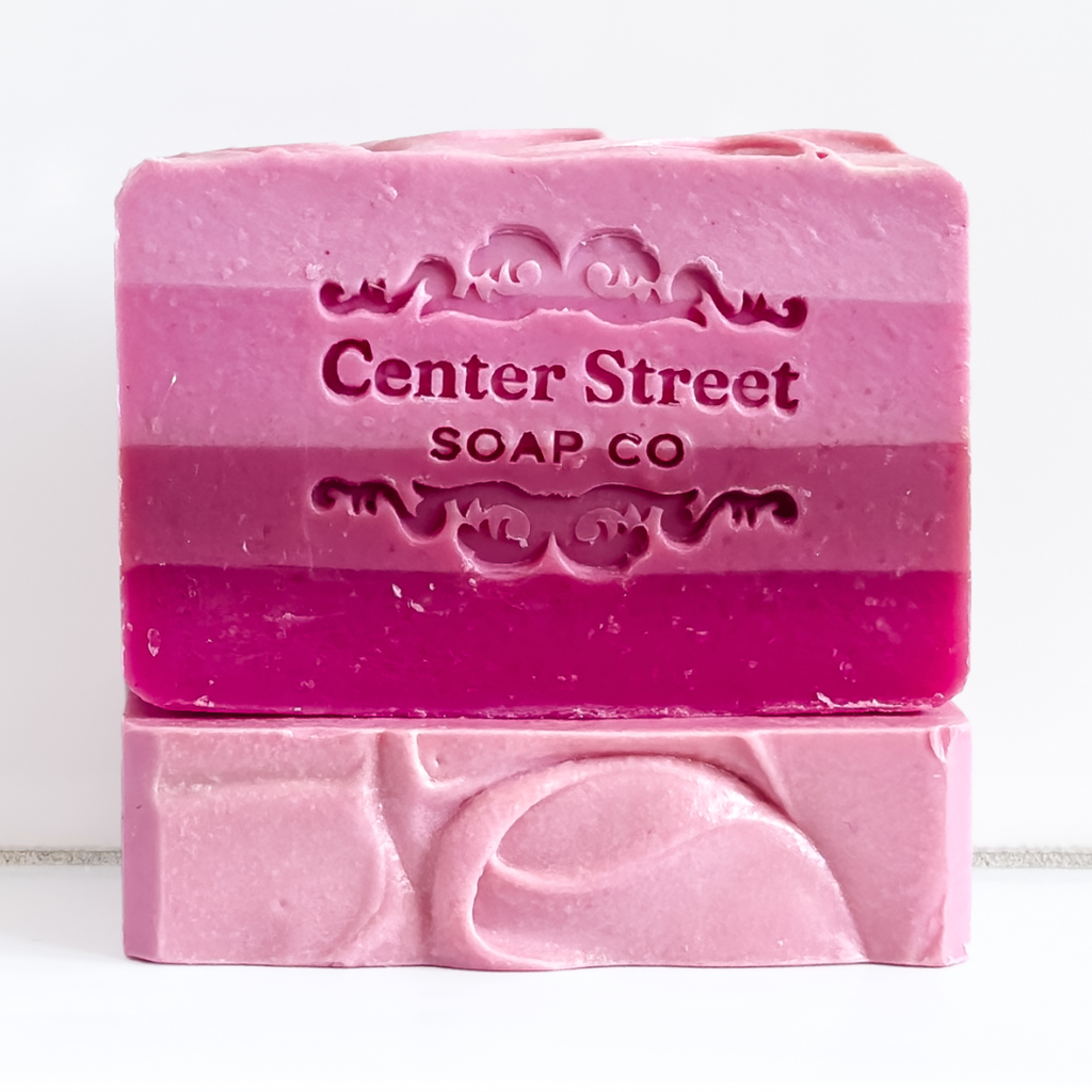 Pink Magnolia Valentine's Handmade Soap Bar