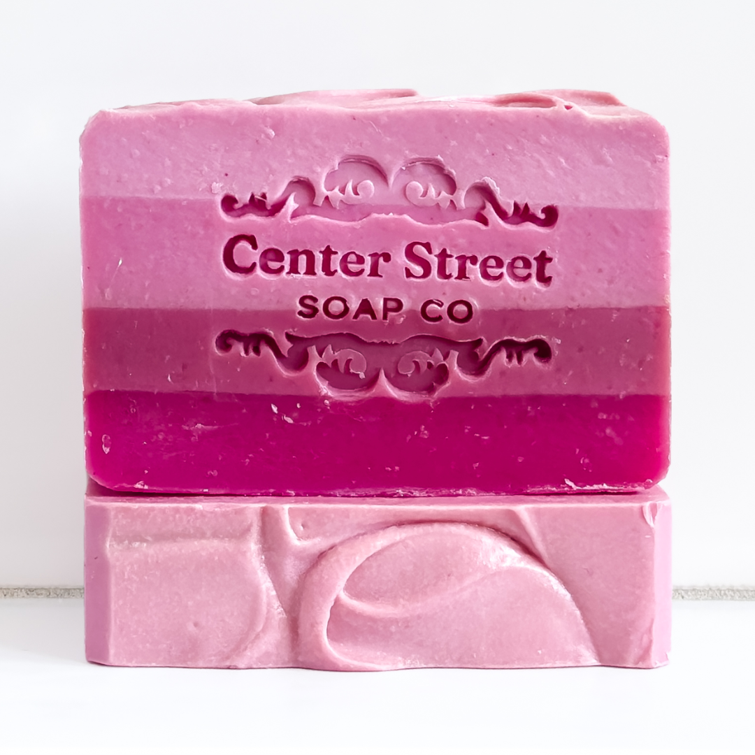 Pink Magnolia Valentine's Handmade Soap Bar