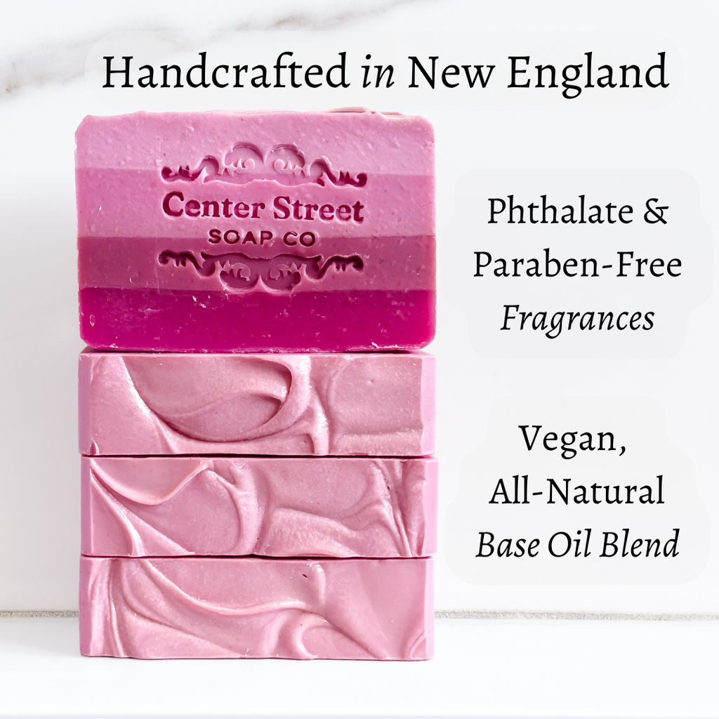 Pink Magnolia Valentine's Handmade Soap Bar
